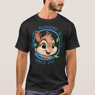 Der Chipmunk - Face W Blue Text gebogen T-Shirt