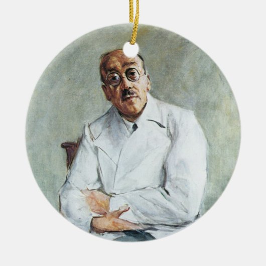 Der Chirurg (von Max Liebermann) Keramik Ornament (Vorne)