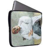 Der Chirurg (von Max Liebermann) Laptopschutzhülle (Vorne Rechts)