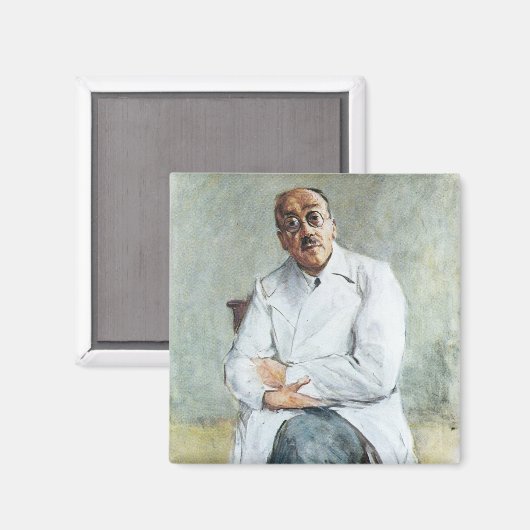 Der Chirurg (von Max Liebermann) Magnet (Vorderseite/Rückseite)
