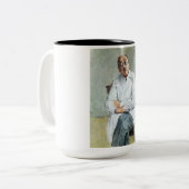 Der Chirurg (von Max Liebermann) Zweifarbige Tasse (Vorderseite Links)