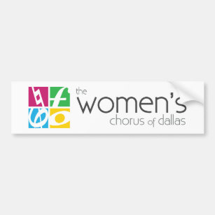 Der Chor der Frauen von Dallas-Logo Autoaufkleber