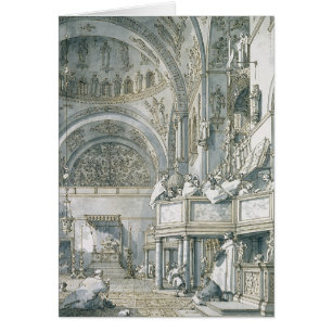 Der Chor, der in St Mark Basilika singt,