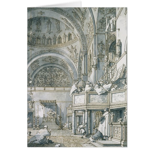 Der Chor, der in St Mark Basilika singt, (Vorne)