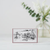 Der Chor - doppelseitig Visitenkarte (Stehend Vorderseite)