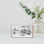 Der Chor - doppelseitig Visitenkarte (Stehend Vorderseite)