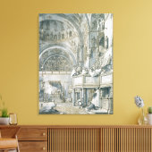 Der Chor in der Markusbasilika, Leinwanddruck (Insitu (Wohnzimmer))