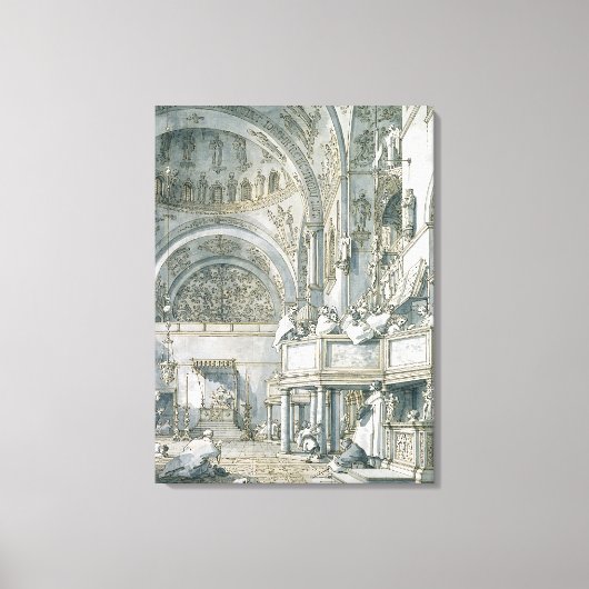 Der Chor in der Markusbasilika, Leinwanddruck (Vorderseite)