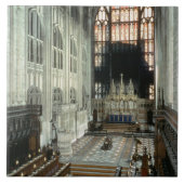 Der Chor und das Ostfenster, 12. Jahrhundert Fliese (Vorderseite)