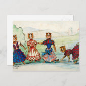 Der Chor von Louis Wain Postkarte (Vorne/Hinten)