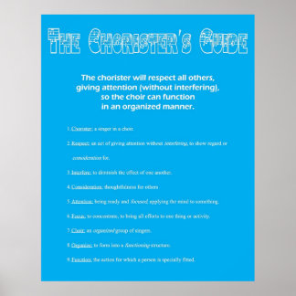 Der Choristenführer Poster