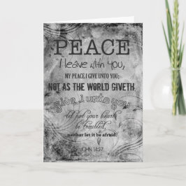 Der christliche Frieden danken Ihnen John-14:27 Dankeskarte
