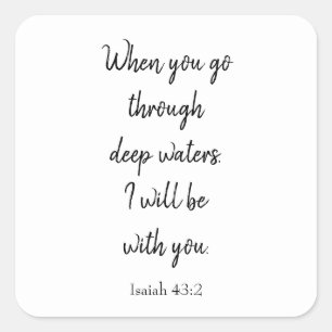 Der christliche Glaube Quadratischer Aufkleber