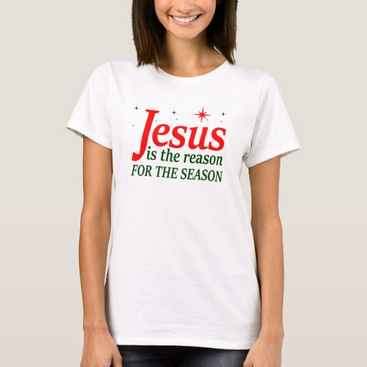 Der christliche Jesus ist der Grund für die Jahres T-Shirt (Vorderseite)