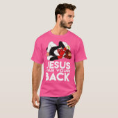 Der Christliche Jesus von Jiu Jitsu aus Brasilien T-Shirt (Vorne ganz)