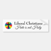 Der Christliche liberale Autoaufkleber (Vorne)