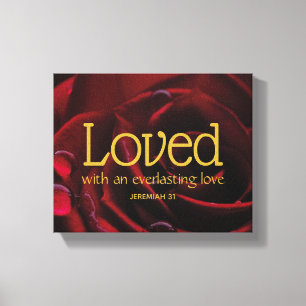 Der Christliche Valentinstag Gottes Liebe Leinwanddruck