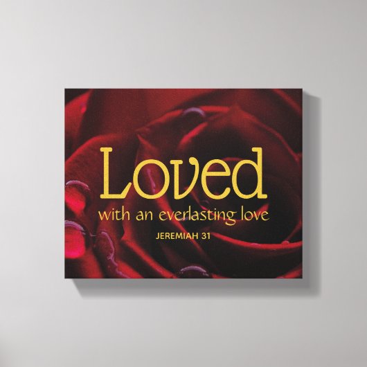 Der Christliche Valentinstag Gottes Liebe Leinwanddruck (Vorderseite)