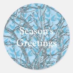 DER CHRISTMAS-BAUM RUNDER AUFKLEBER