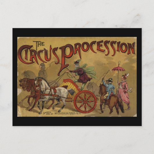 Der Circus Procession Back Cover Postkarte (Vorderseite)
