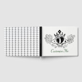 Der Claddagh (schwarz) Gästebuch (Voll)