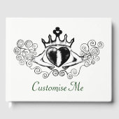 Der Claddagh (schwarz) Gästebuch (Vorderseite)