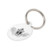 Der Claddagh (schwarz) Tiermarke (Seite)