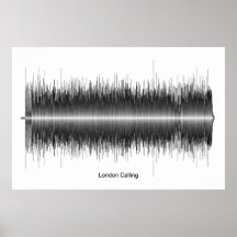 Der Clash in London als Soundwave Art bezeichnet