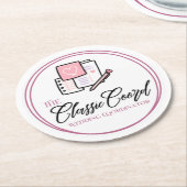 Der Classic Coord  Runder Pappuntersetzer (Angewinkelt)