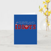 Der Cleveland Idiots Funny Baseball-Spaß Karte (Gelbe Blume)