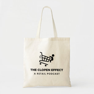Der Clopen-Effekt - Schwarzes Logo Tragetasche