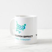 Der Clopen-Effekt - Zwei-Tone-Tasse für das Schwar Kaffeetasse (Vorderseite Links)