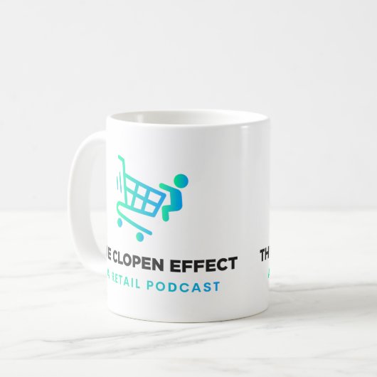 Der Clopen-Effekt - Zwei-Tone-Tasse für das Schwar Kaffeetasse (Vorderseite Links)
