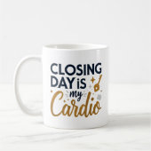 Der Closing Day ist My Cardio | Personalisiert Rea Kaffeetasse (Links)