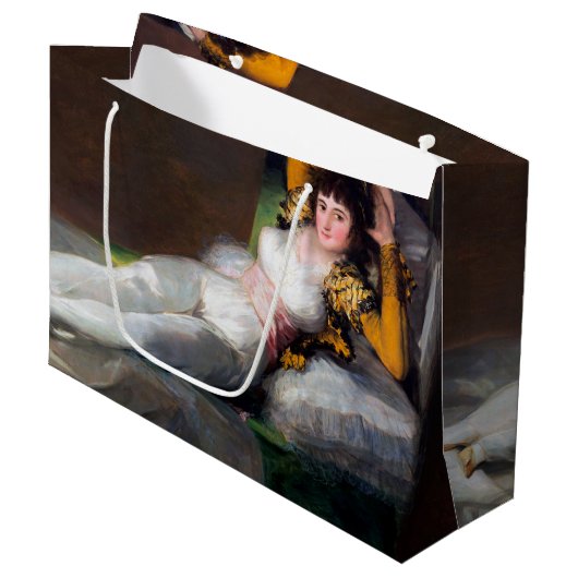 Der Clothed Maja, Francisco Goya Große Geschenktüte (Vorderseite Schrägansicht)