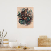 Der Clouded Tiger von Joseph Wolf Poster (Küche)