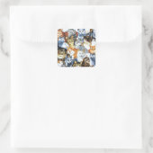 Der Clowder von CATS Quadratischer Aufkleber (Tasche)