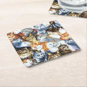 Der Clowder von CATS Rechteckiger Pappuntersetzer (angewinkelt)