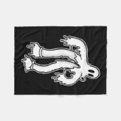 Der Clown Geist Gothic Schmelzen  Fleecedecke (Vorderseite (Horizontal))