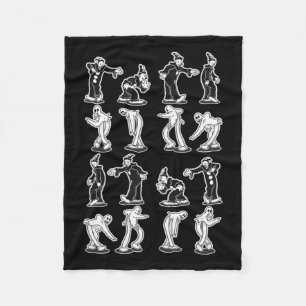 Der Clown-Geist Gruseliger Zwei-Schritt-Tanz Fleecedecke