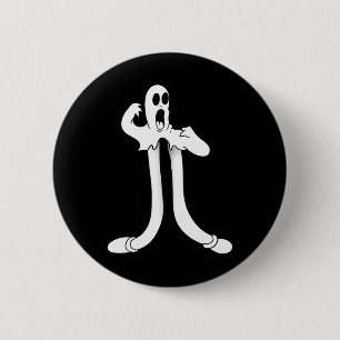 Der Clown-Geist teilt Blackwork Button