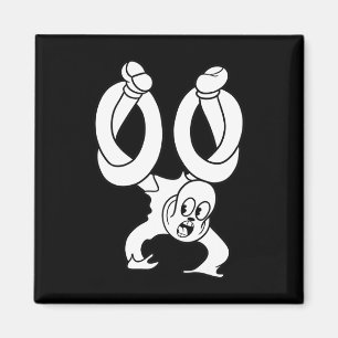 Der Clown Geist verdrehtes Blackwork Magnet