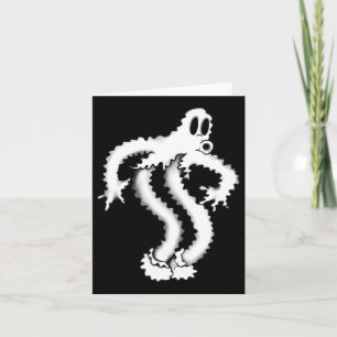 Der Clown-Geist wackelig gruselig Blackwork  Karte