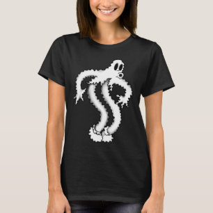 Der Clown-Geist Wackelig Gruselig Blackwork T-Shirt
