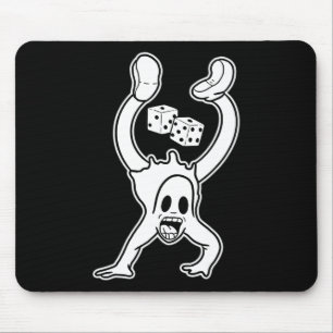 Der Clown Ghost Lucky Dice Handstand Gothic Cartoo Mousepad