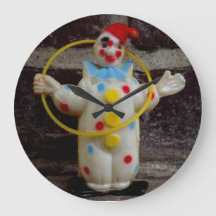 Der Clown Große Wanduhr