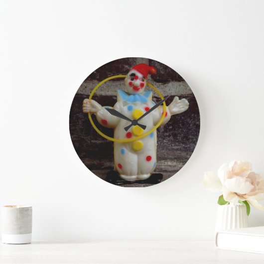 Der Clown Große Wanduhr (Zuhause)