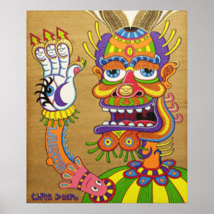 Der Clown ist ein Wiseman in der Verkleidung Poster