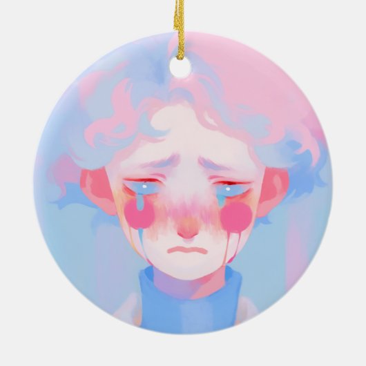 Der Clown Keramik Ornament (Hinten)