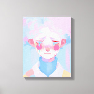 Der Clown Leinwanddruck